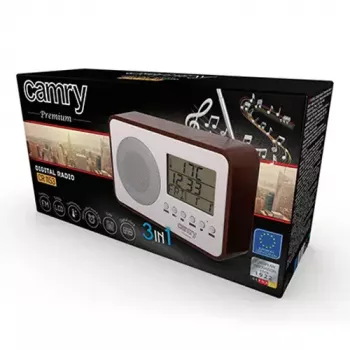 Portable Radio Camry CR 1153 — FM portatīvais radio ar LCD displeju, vienu skaļruni, automātisko digitālo regulēšanu, līdzstrāvas barošanu