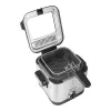 Fritieris Mesko Home MS 4910 Vienreizējs 1,5 L 900 W Melns Matēts tērauds