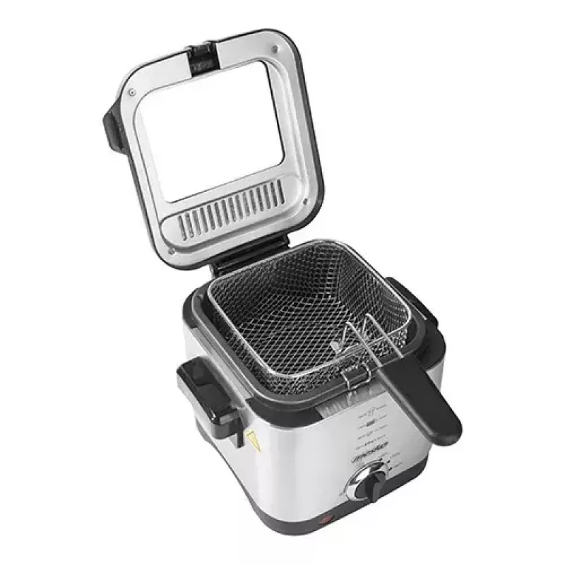 Fritieris Mesko Home MS 4910 Vienreizējs 1,5 L 900 W Melns Matēts tērauds