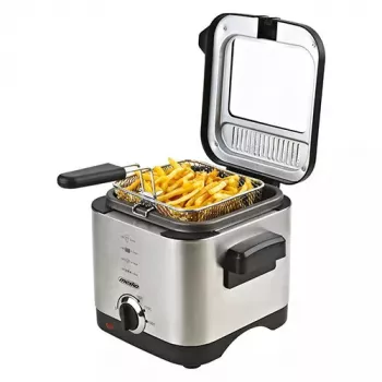 Fritieris Mesko Home MS 4910 Vienreizējs 1,5 L 900 W Melns Matēts tērauds