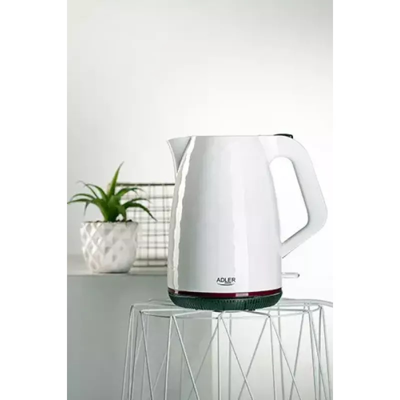 Elektriskā tējkanna Adler AD 1277 1,7 L 2200 W Balta