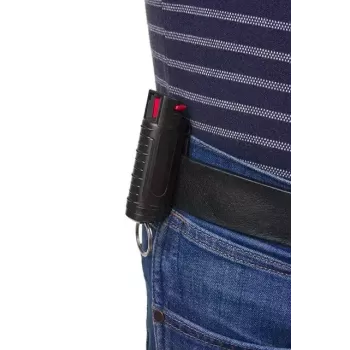 Pašaizsardzības piparu gēla sprejs GUARD YC-10014, 20 ml, gēls, 2 000 000 SHU, melns, atslēgu klipsis