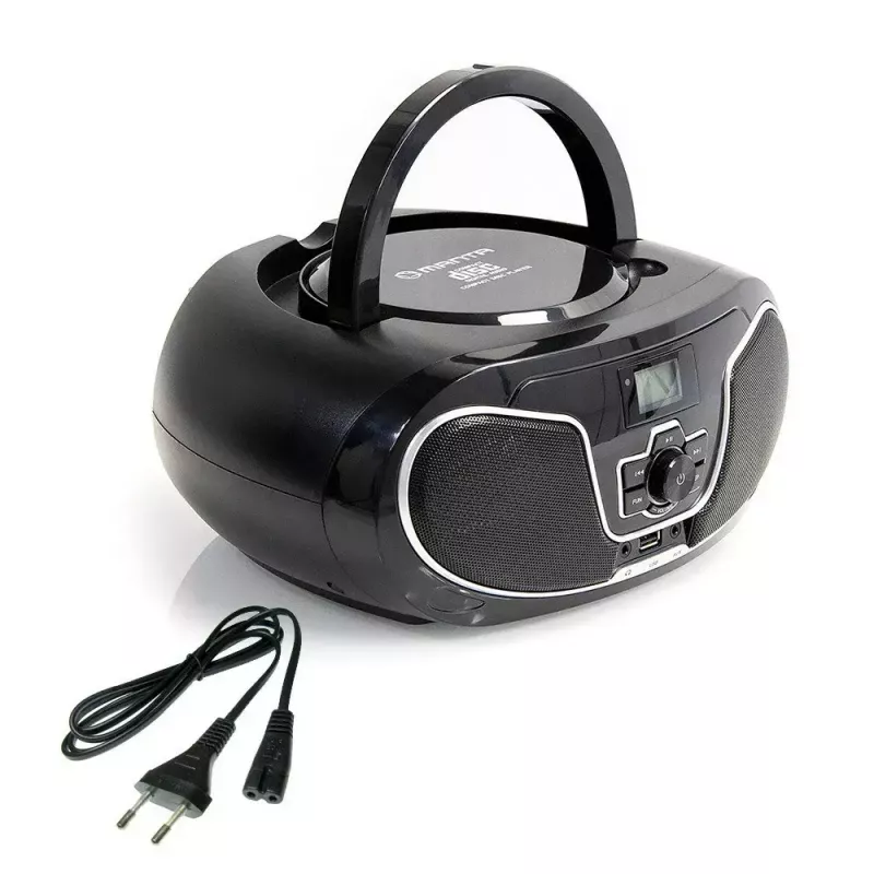 Portable boombox MANTA BBX007 with Bluetooth 5.0, FM radio (87.5–108 MHz), LCD, telescopic antenna