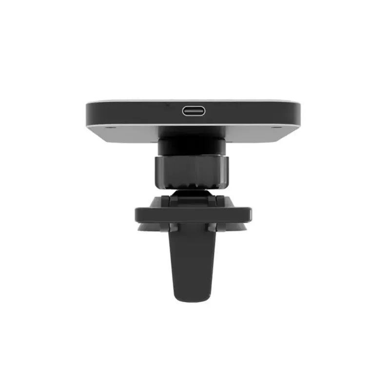 Auto bezvadu lādētājs 3MK HARDY MagCharger — Auto USB-C 5/9V, ātrā bezvadu uzlāde, melns