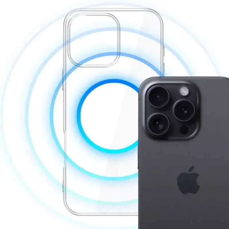 Apvalks 3MK Clear MagCase pro Apple iPhone 16 Pro caurspīdīgs
