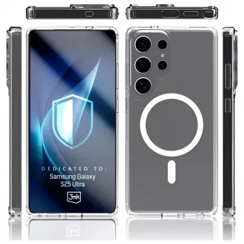 Aizsargtelefona maciņš 3MK Armor MagCase Samsung Galaxy S25 Ultra — izturīgs viegls magnētiski saderīgs