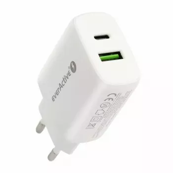 USB-C lādētājs everActive SC-370Q 25W QC3.0 USB ātrā uzlāde