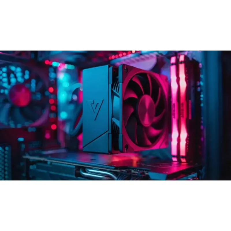 CPU gaisa dzesētājs MODECOM Volcano 0C T100 120 melns — torņa dzesētājs, 120 mm ventilators