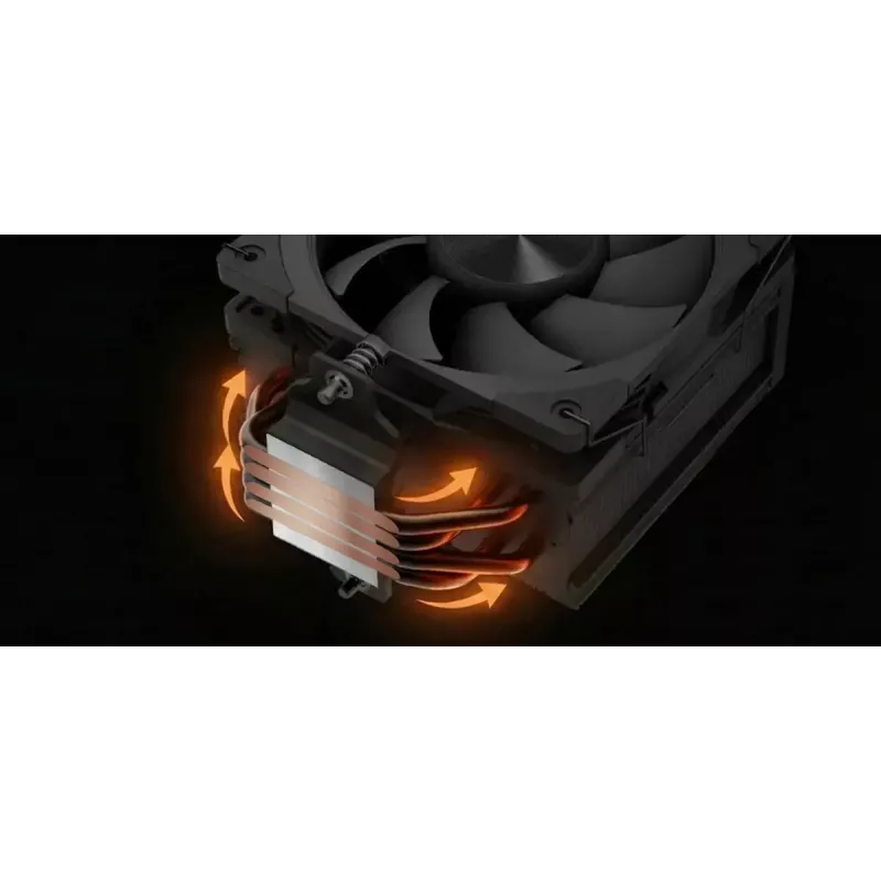 CPU gaisa dzesētājs MODECOM Volcano 0C T100 120 melns — torņa dzesētājs, 120 mm ventilators