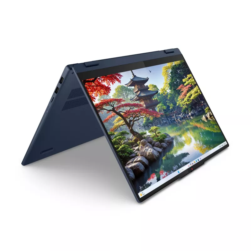 Lenovo IdeaPad 5 2-in-1 16IAL10 Intel Core Ultra 7 255U Hybrid (2-in-1) 40,6 cm (16 collas) skārienjutīgs WUXGA 32 GB LPDDR5x-SDRAM 1 TB SSD Wi-Fi 6 (802.11ax) Windows 11 Home angļu valoda zils