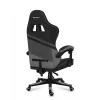 PC spēlētāju krēsls huzaro FORCE 4.4 Kausa sēdeklis Melns pelēks — sieta audums, maks. 130 kg, regulējams augstums 45–55 cm, 5 riteņi