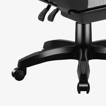 Spēļu krēsls Huzaro Force 3.7 pelēka — ergonomisks spēļu atzveltnes krēsls, regulējams augstums 107,5–116,5 cm, sēdekļa platums 47 cm
