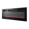TV skapis Cama Meble EVA ar elektrisko kamīnu 180x40x52 cm grafīta/krāsainais grafīts