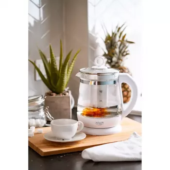 Elektriskā tējkanna Adler AD 1299 1,5 L 1850 W Balta