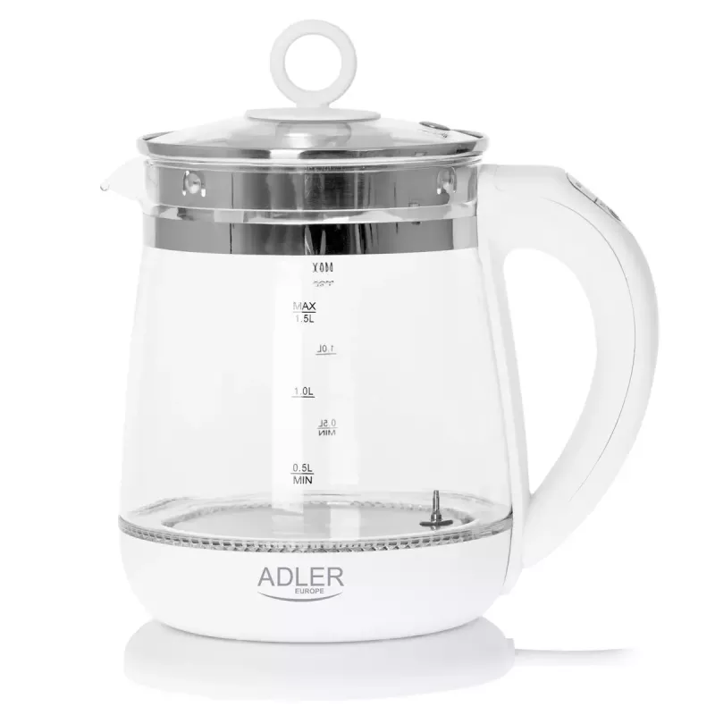 Elektriskā tējkanna Adler AD 1299 1,5 L 1850 W Balta