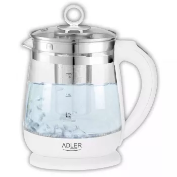 Elektriskā tējkanna Adler AD 1299 1,5 L 1850 W Balta