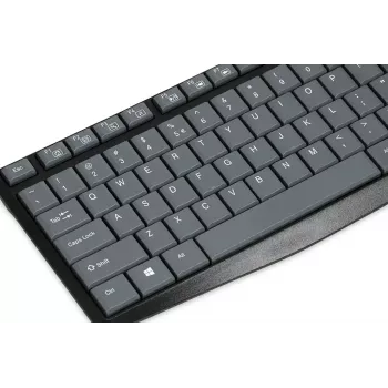 Vadu USB tastatūra IBOX Eris IKC2010G — pilna izmēra 105 taustiņi, USB, pelēka/melna, ūdensizturīga, 1,8 m kabelis
