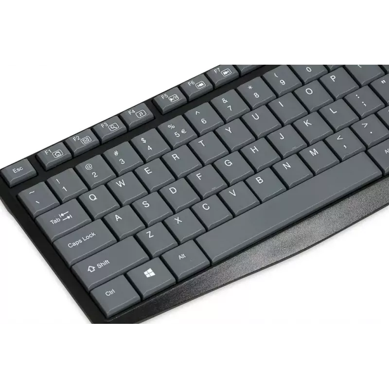 Vadu USB tastatūra IBOX Eris IKC2010G — pilna izmēra 105 taustiņi, USB, pelēka/melna, ūdensizturīga, 1,8 m kabelis