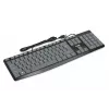 Vadu USB tastatūra IBOX Eris IKC2010G — pilna izmēra 105 taustiņi, USB, pelēka/melna, ūdensizturīga, 1,8 m kabelis