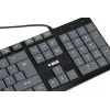 Vadu USB tastatūra IBOX Eris IKC2010G — pilna izmēra 105 taustiņi, USB, pelēka/melna, ūdensizturīga, 1,8 m kabelis