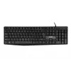 Vadu USB tastatūra IBOX Eris IKC2010B — pilnizmēra 105 taustiņu, USB, ūdensizturīga, melna