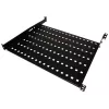 Rack shelf Alantec SA-P-19-1U-550-4-C-02 Melns Steel 19 inch 550 mm
