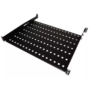 Rack shelf Alantec SA-P-19-1U-550-4-C-02 Melns Steel 19 inch 550 mm