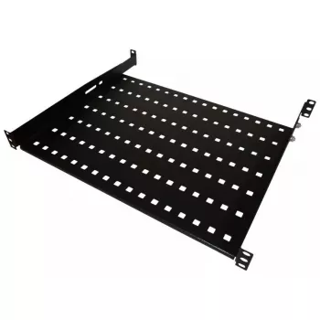 Rack shelf Alantec SA-P-19-1U-550-4-C-02 Melns Steel 19 inch 550 mm