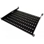 Rack shelf Alantec SA-P-19-1U-550-4-C-02 Melns Steel 19 inch 550 mm