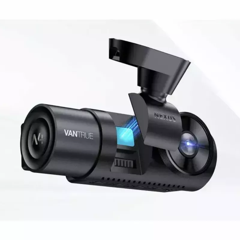 Dashcam VANTRUE N4 PRO 3 kanālu auto videoreģistrators, galvenā 3840×2160, 165° priekšējā, 160° salona, GPS, Wi‑Fi, IPS displejs, MicroSD līdz 512GB