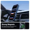 Aizsargājošs MagSafe viedtālruņa maciņš Crong Hybrid Matte Magnetic iPhone 17 Pro — PC + TPU, caurspīdīgi tumši zils