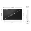 Sharp LC-32HF2265EW 81,3 cm (32 collu) HD viedais televizors Wi-Fi balts