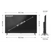 Sharp 43HL4265E TV 109.2 cm (43 collas) 4K Ultra HD viedtelevizors Wi-Fi melns