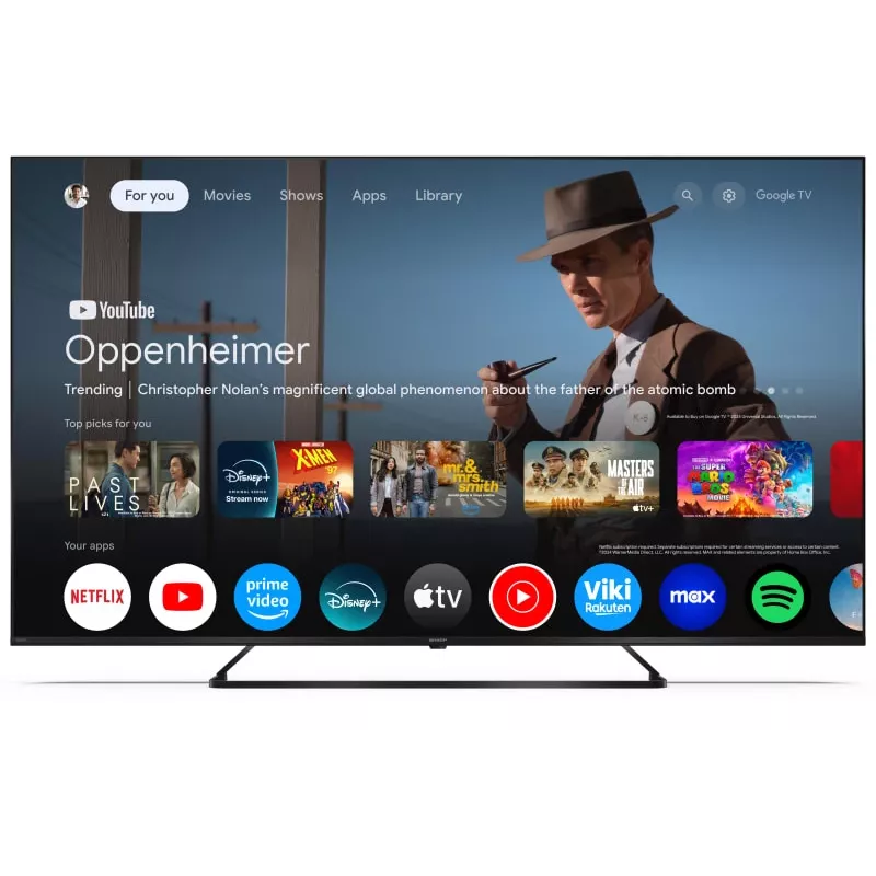 Sharp 55HP6265E TV 139,7 cm (55 collas) 4K Ultra HD viedais televizors Wi-Fi melns