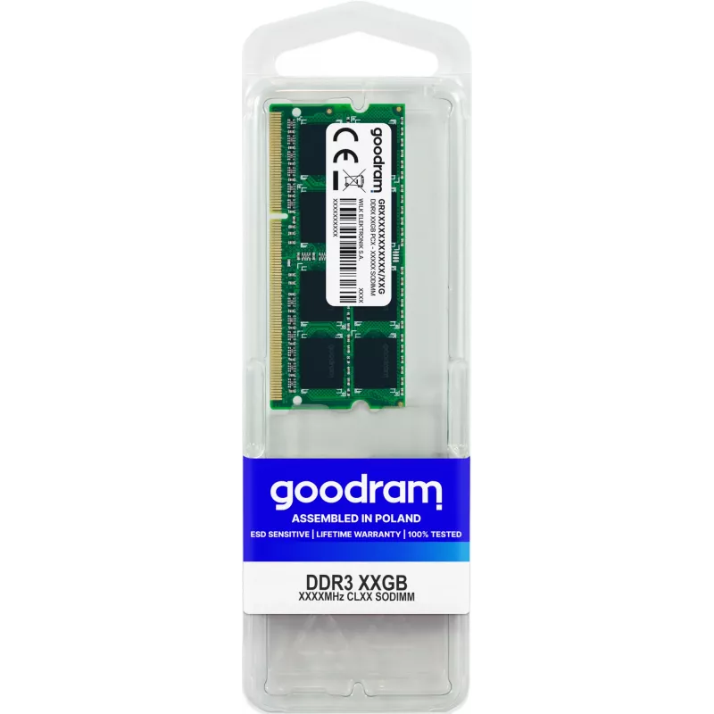 GOODRAM SODIMM DDR3 4GB 1600 CL11 1.35V Low Voltage (GR1600S3V64L11S4G)