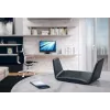 NETGEAR Nighthawk AXE7800 WiFi maršrutētājs (RAXE300), Wi-Fi 6 (802.11ax), Trīsjoslu (2.4 GHz / 5 GHz / 5 GHz), Ethernet LAN, Melns, Portatīvs maršrutētājs