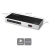 StarTech.com USB-C un USB-A dokstacija - divu monitoru 4K 60Hz dokstacija DisplayPort + HDMI - hibrīda USB 3.0 dokstacija USB-C vai USB-A klēpjdatoriem - 6x USB Type-A, GbE - USB 3.1 Gen 1 - Mac/Windows