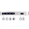 StarTech.com USB-C un USB-A dokstacija - divu monitoru 4K 60Hz dokstacija DisplayPort + HDMI - hibrīda USB 3.0 dokstacija USB-C vai USB-A klēpjdatoriem - 6x USB Type-A, GbE - USB 3.1 Gen 1 - Mac/Windows
