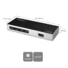 StarTech.com USB-C un USB-A dokstacija - divu monitoru 4K 60Hz dokstacija DisplayPort + HDMI - hibrīda USB 3.0 dokstacija USB-C vai USB-A klēpjdatoriem - 6x USB Type-A, GbE - USB 3.1 Gen 1 - Mac/Windows