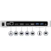 StarTech.com USB-C un USB-A dokstacija - divu monitoru 4K 60Hz dokstacija DisplayPort + HDMI - hibrīda USB 3.0 dokstacija USB-C vai USB-A klēpjdatoriem - 6x USB Type-A, GbE - USB 3.1 Gen 1 - Mac/Windows