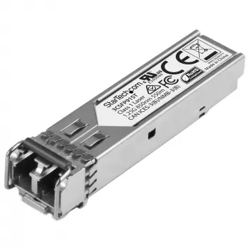StarTech.com Gigabit Fiber 1000Base-SX SFP raiduztvērēja modulis - HP 3CSFP91 saderīgs - MM LC - 550m~HPE 3CSFP91 saderīgs SFP modulis - 1000BASE-SX - 1GbE daudzmodu optiskais raiduztvērējs - 1GE Gigabit Ethernet SFP - LC 550m - 850nm - DDM HPE 3812, 3824, 3848