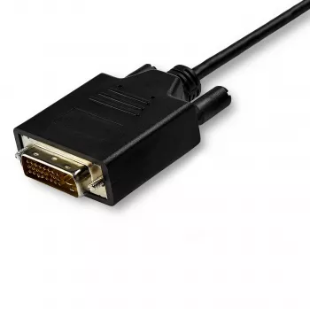 StarTech.com 3 m USB-C uz DVI kabelis - 1080p (Single Link) USB Type-C (DP Alt Mode HBR2) uz DVI-Digitālo video adaptera kabelis - Darbojas ar Thunderbolt 3 - Klēpjdatoru uz DVI monitoru/displeju