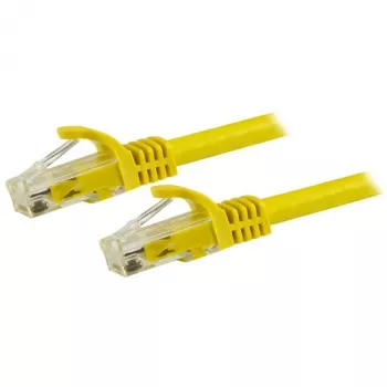StarTech.com 7,5 m CAT6 Ethernet kabelis - Dzeltens CAT 6 Gigabit Ethernet vads - 250 MHz 100 W PoE RJ45 UTP tīkla/plākstera vads bez aizķeršanās ar spriegojuma atvieglojumu, individuāli testēts