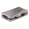 StarTech.com USB-C vairāku pieslēgvietu adapteris, 4K 60Hz HDMI 2.0b, HDR, USB 3.2 Gen 2 10Gbps centrmezgls (2xUSB-C, 1xUSB-A), 100W PD caurlaides uzlāde, mini ceļojumu dokstacija, 12 inch/30cm kabelis, klēpjdatora dokstacija