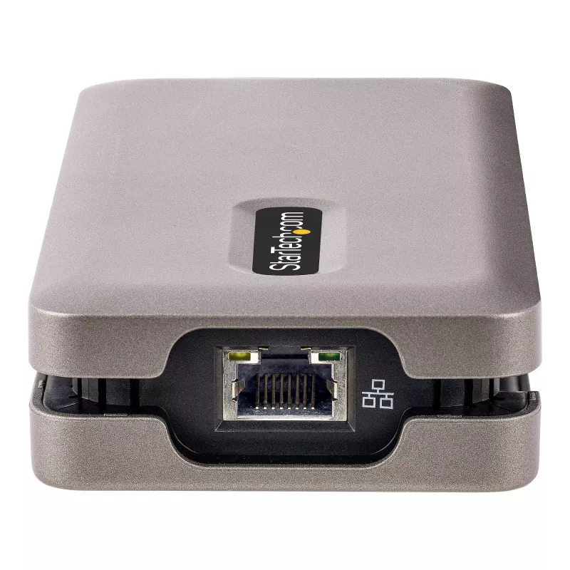 StarTech.com USB-C vairāku pieslēgvietu adapteris, 4K 60Hz HDMI 2.0b, HDR, USB 3.2 Gen 2 10Gbps centrmezgls (2xUSB-C, 1xUSB-A), 100W PD caurlaides uzlāde, mini ceļojumu dokstacija, 12 inch/30cm kabelis, klēpjdatora dokstacija