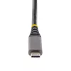 StarTech.com USB-C vairāku pieslēgvietu adapteris, 4K 60Hz HDMI 2.0b, HDR, USB 3.2 Gen 2 10Gbps centrmezgls (2xUSB-C, 1xUSB-A), 100W PD caurlaides uzlāde, mini ceļojumu dokstacija, 12 inch/30cm kabelis, klēpjdatora dokstacija