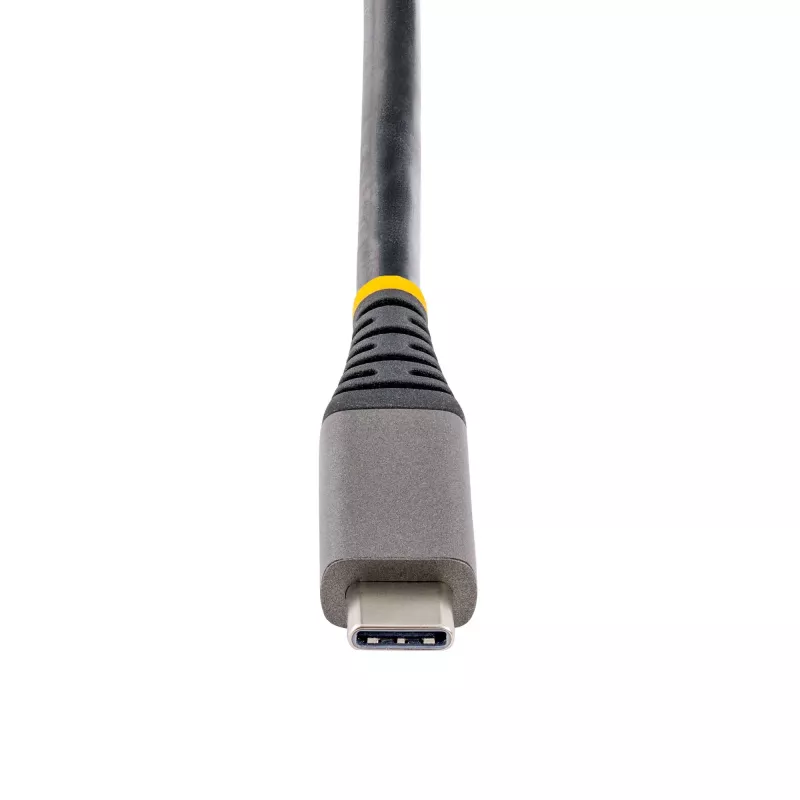 StarTech.com USB-C vairāku pieslēgvietu adapteris, 4K 60Hz HDMI 2.0b, HDR, USB 3.2 Gen 2 10Gbps centrmezgls (2xUSB-C, 1xUSB-A), 100W PD caurlaides uzlāde, mini ceļojumu dokstacija, 12 inch/30cm kabelis, klēpjdatora dokstacija