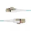 StarTech.com 5 m (16,4 pēdas) LC uz LC (UPC) OM4 pārslēdzams optiskās šķiedras kabelis 50/125 µm, 100G, bezinstrumentu polaritātes pārslēgšana, zemi ievades zudumi — LSZH optiskās šķiedras pārejas vads