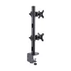 StarTech.com galda stiprinājums 2 vertikāli sakrautiem monitoriem, divi 49 collu, kopējais svars 32 kg, C-skava, ātrās atbrīvošanas VESA sistēma, platekrāna 16:9/ultraplatekrāna 32:9, TAA