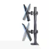 StarTech.com galda stiprinājums 2 vertikāli sakrautiem monitoriem, divi 49 collu, kopējais svars 32 kg, C-skava, ātrās atbrīvošanas VESA sistēma, platekrāna 16:9/ultraplatekrāna 32:9, TAA